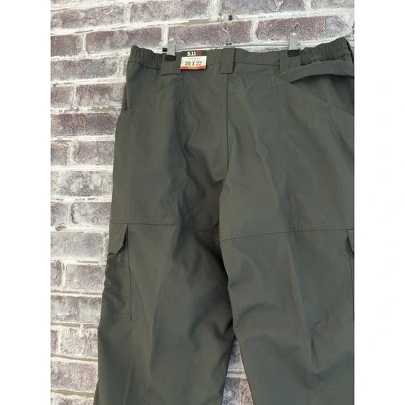 5.11 Tactical Mens Size 38x32 Army Green Canvas Cargo Pants Security Guard NEW - Picture 9 of 9